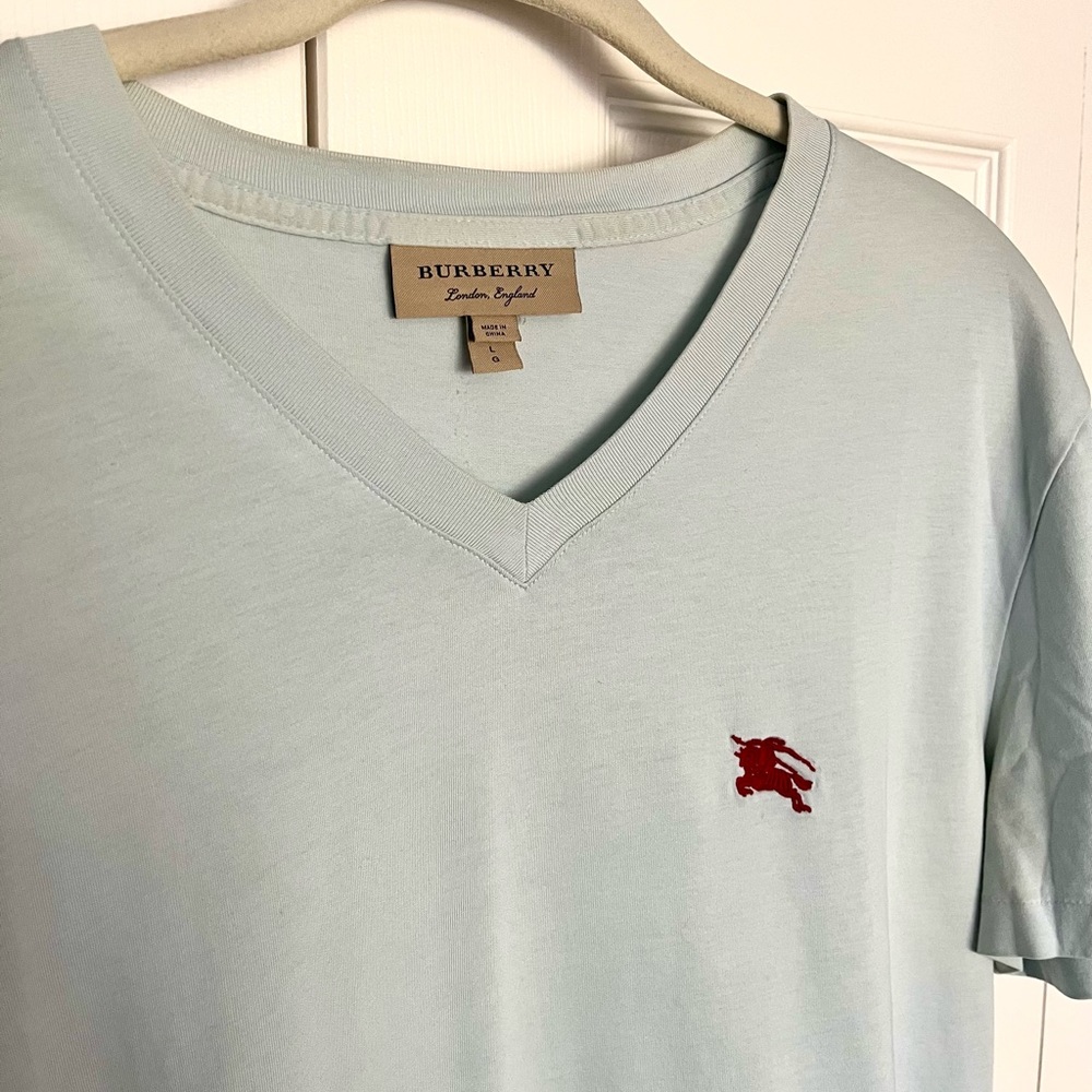 Burberry V-Neck T-Shirt